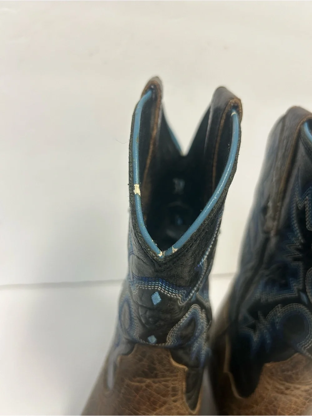 Ariat Tombstone Western Boot Youth Kids Size 3.5 Earth Brown Leather Square Toe
